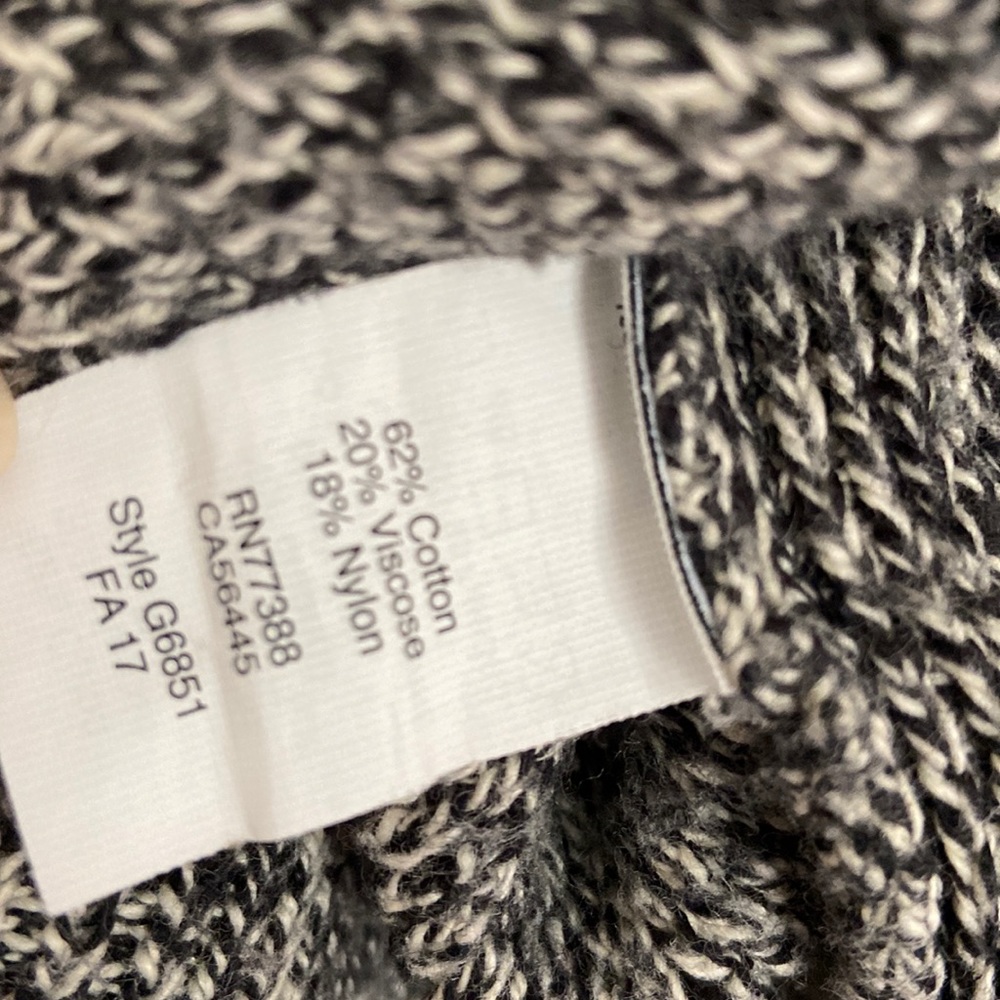 Madewell Gray Marled Split Back Sweater Women Siz… - image 7